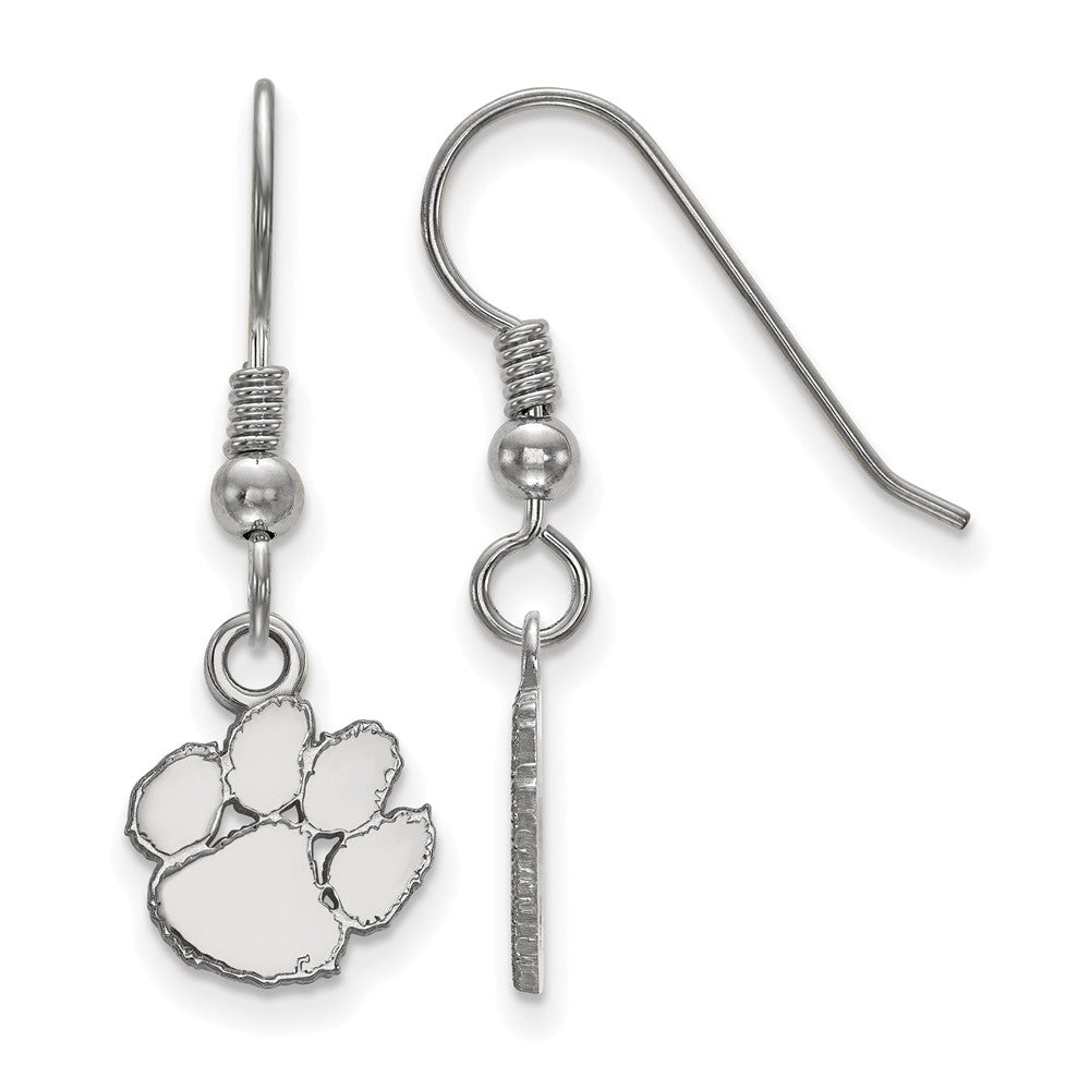 Sterling Silver Clemson University XS (Tiny) Dangle Earrings