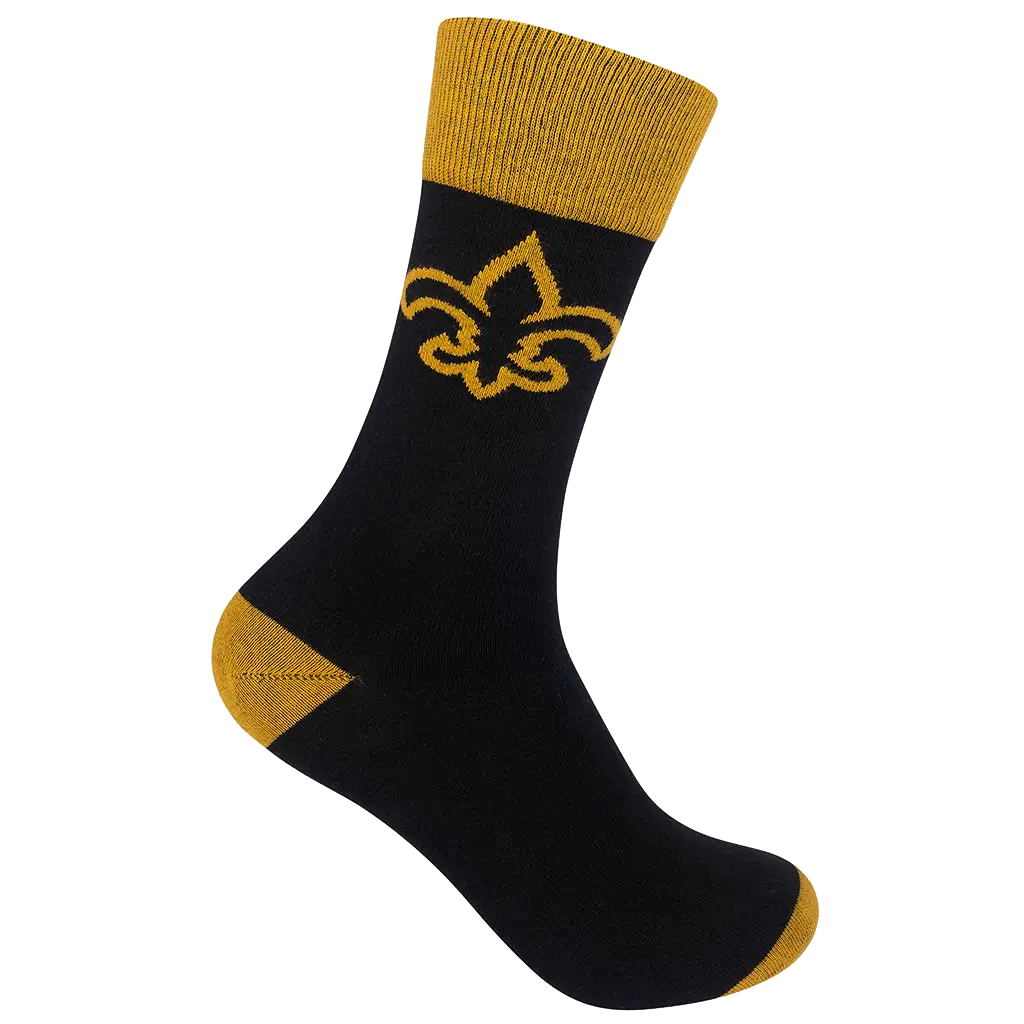 Fleur de Lis Louisiana Socks