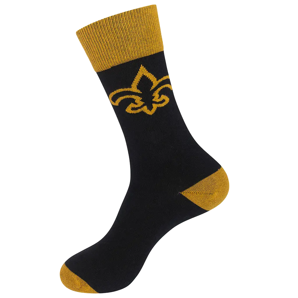 Fleur de Lis Louisiana Socks