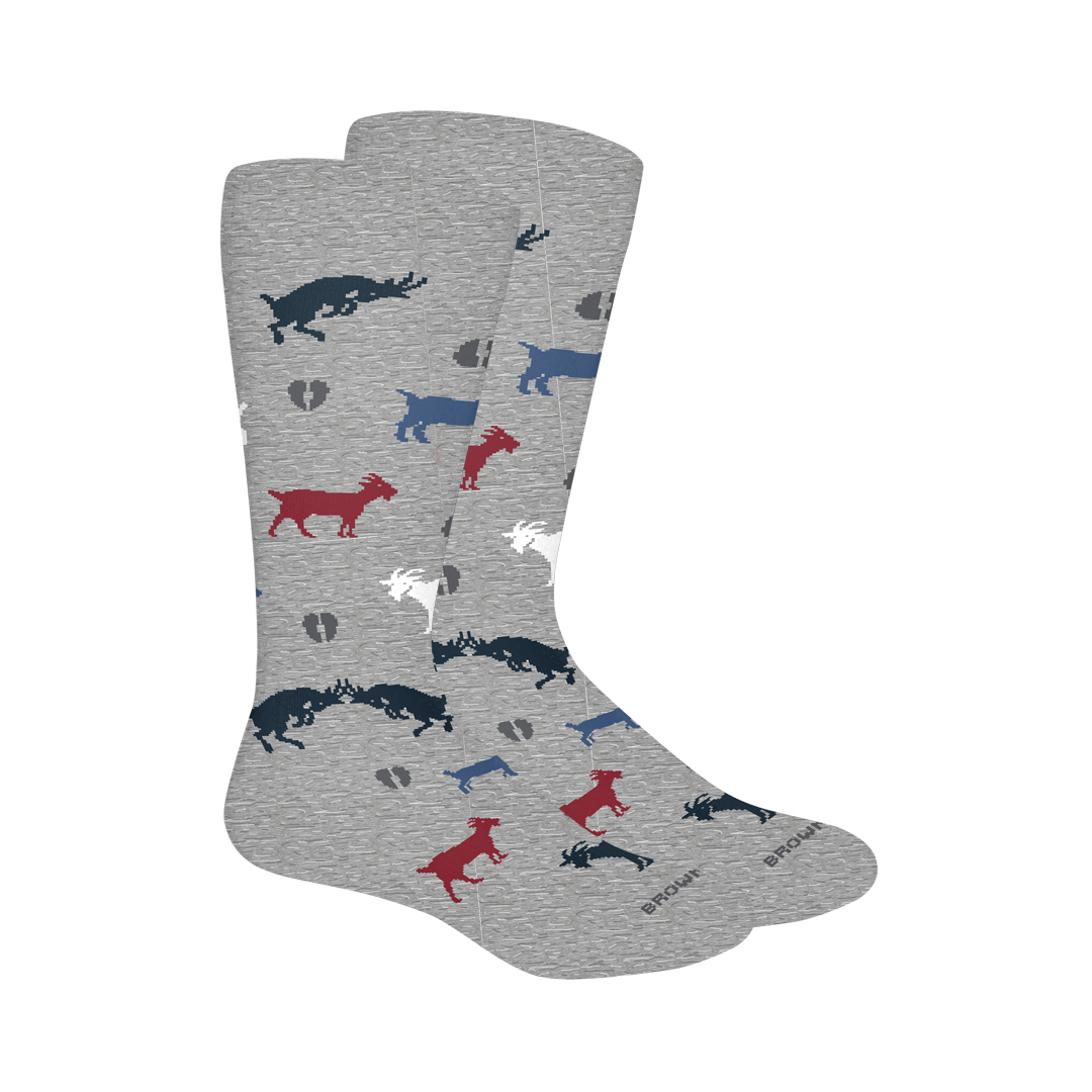 G.O.A.T. Socks - Lt Grey