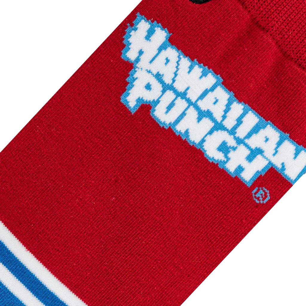 Hawaiian Punch Half Stripe Socks