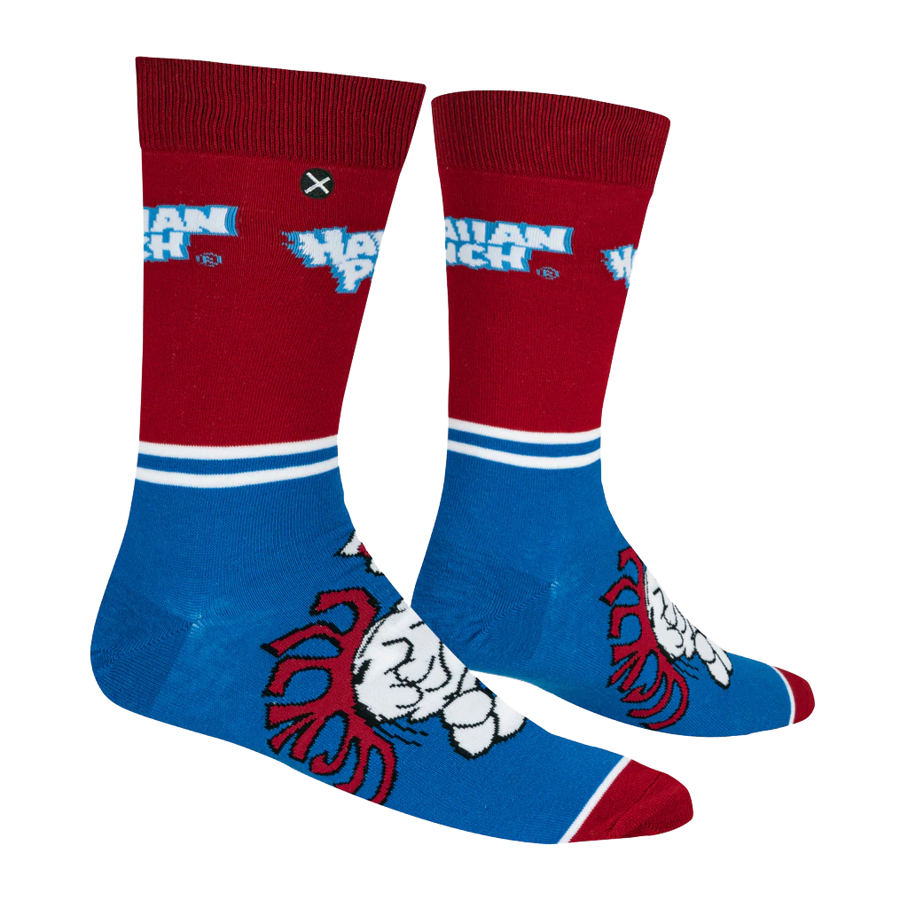 Hawaiian Punch Half Stripe Socks