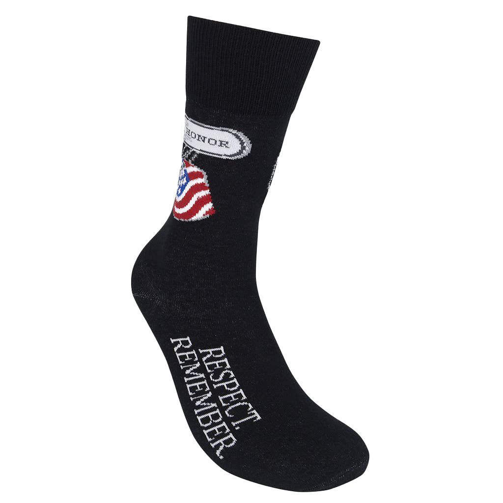 Honor. Respect. Remember. Veteran Socks