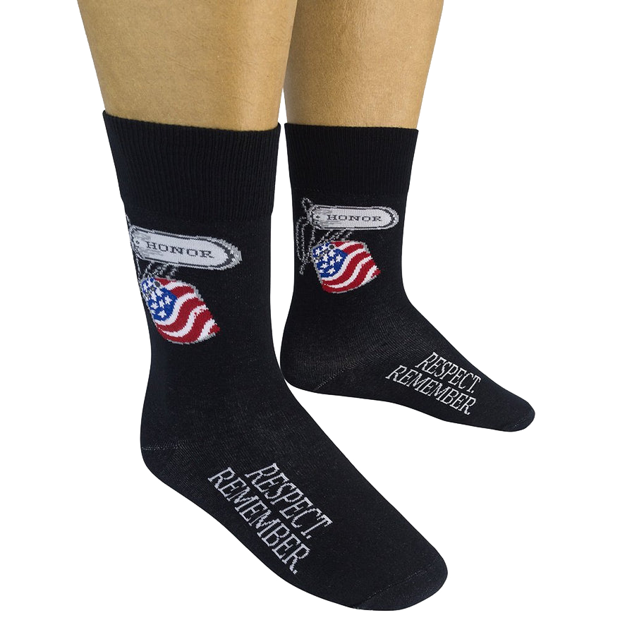 Honor. Respect. Remember. Veteran Socks