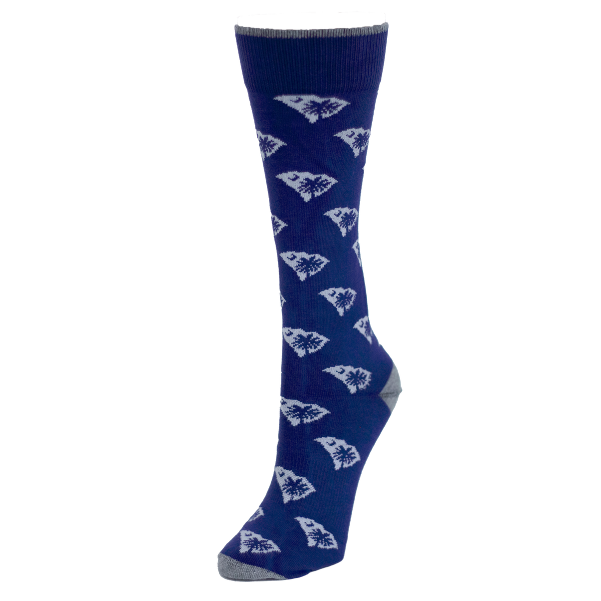 Palmetto Tree and State Socks - Navy