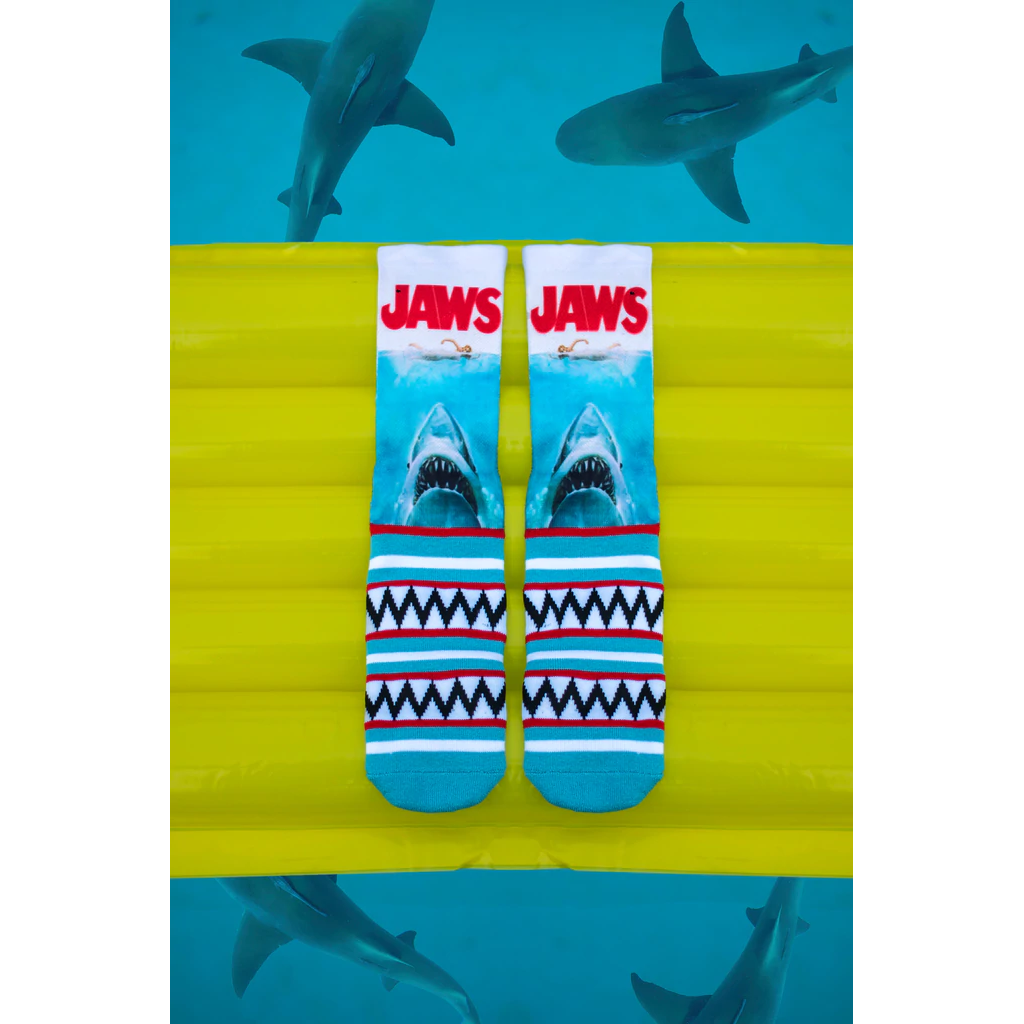 Jaws Teeth Sublimated Top Socks - Womens