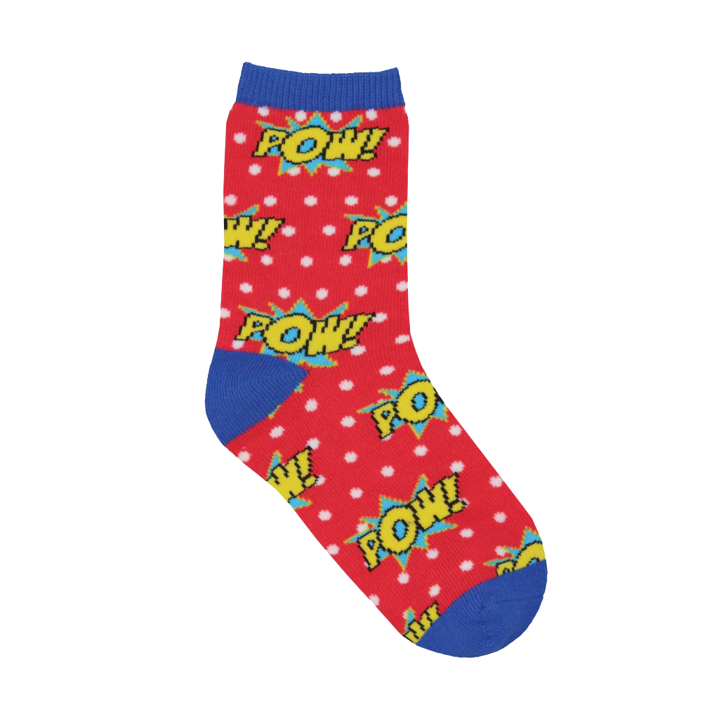 Super Powered! Socks - Red - Kids - 4-7 Years