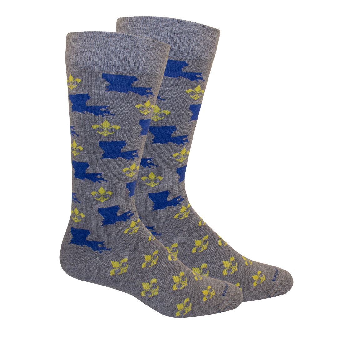 Louisiana Fleur de lis Socks