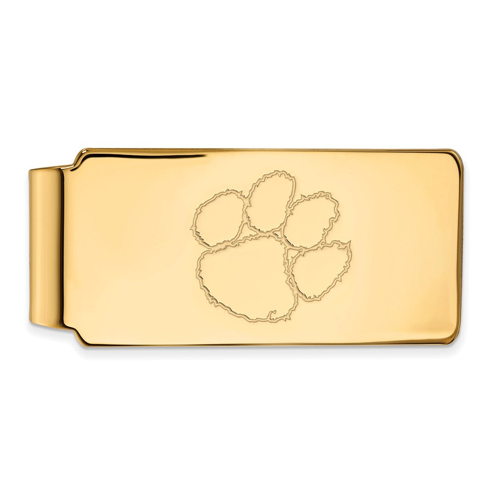 10k Yellow Gold Clemson U Money Clip