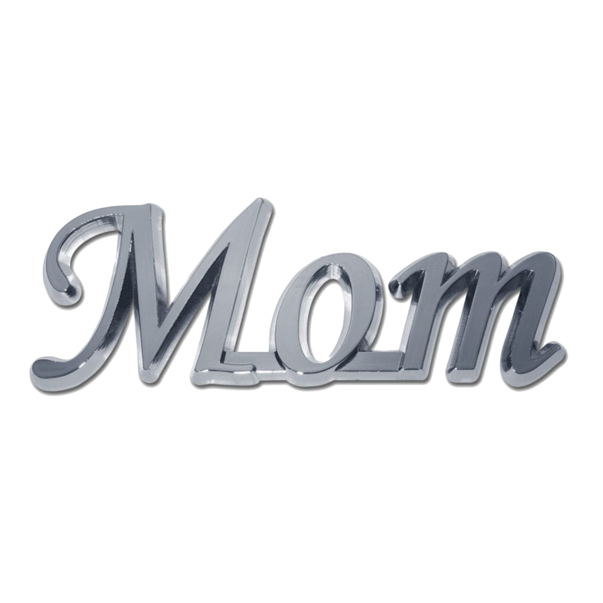 Chrome Mom Auto Emblem