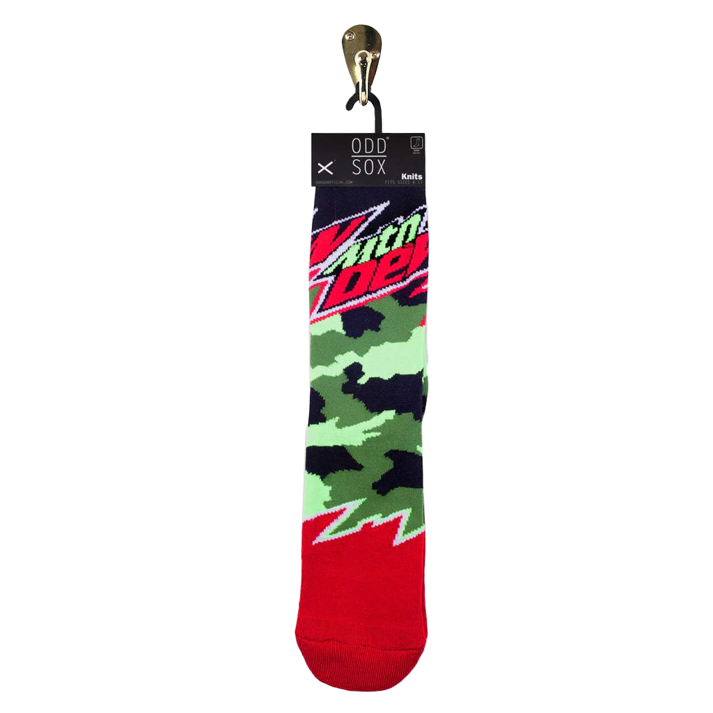 Mountain Dew Camo Knit Socks