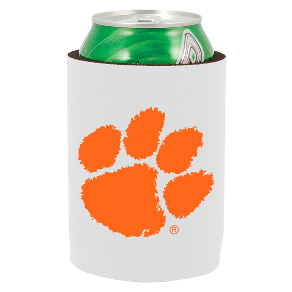 Knickerbocker Koozie with Paw - White