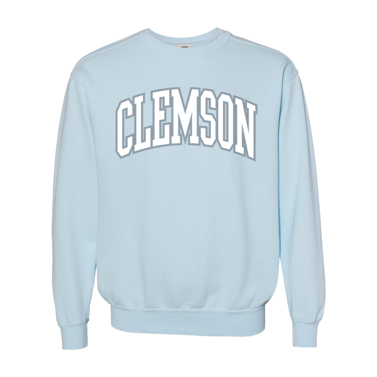 Clemson City Tall Arch Crew | Comfort Color - Chambray