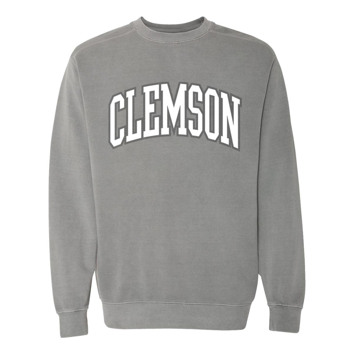 Clemson City Tall Arch Crew | Comfort Color - Grey