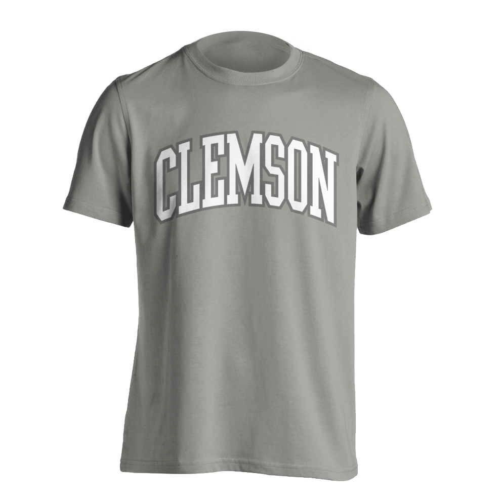 Clemson City Tall Arch Tee | Comfort Color - Grey