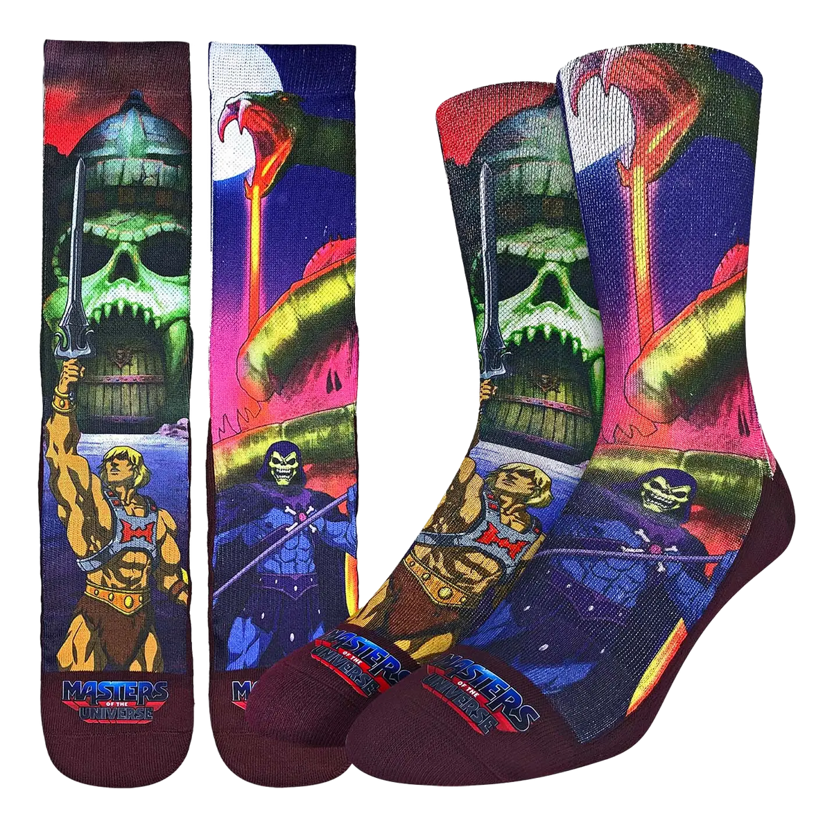 Masters of the Universe, He-Man and Skeletor Socks