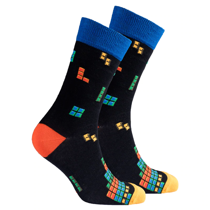 Blocks Crew Socks - Mens