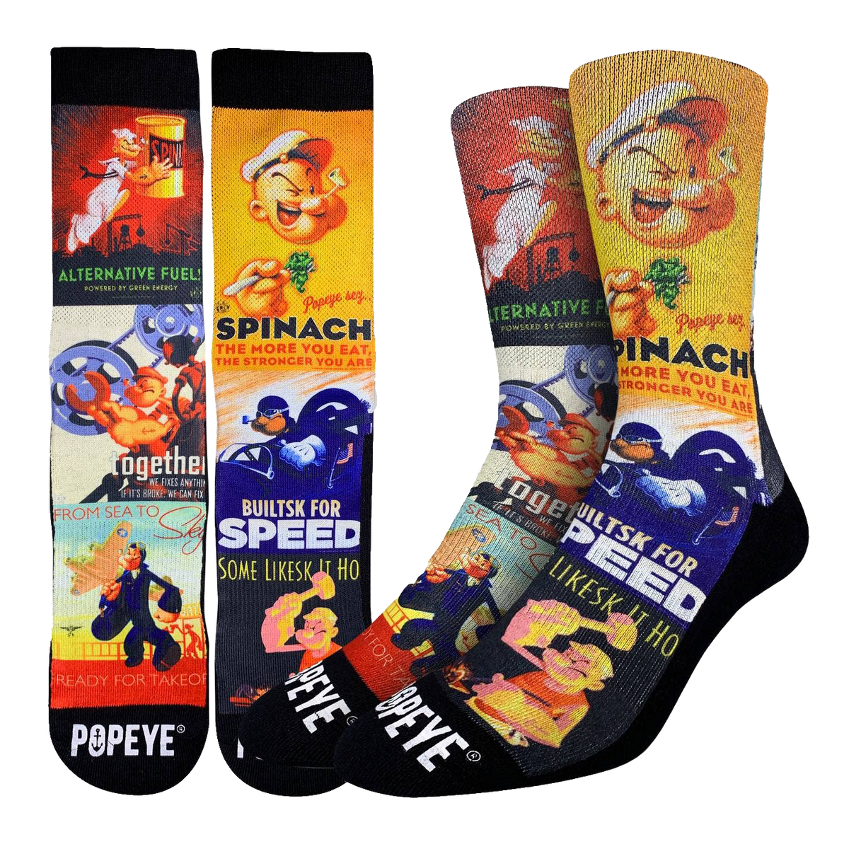 Popeye Posters Socks