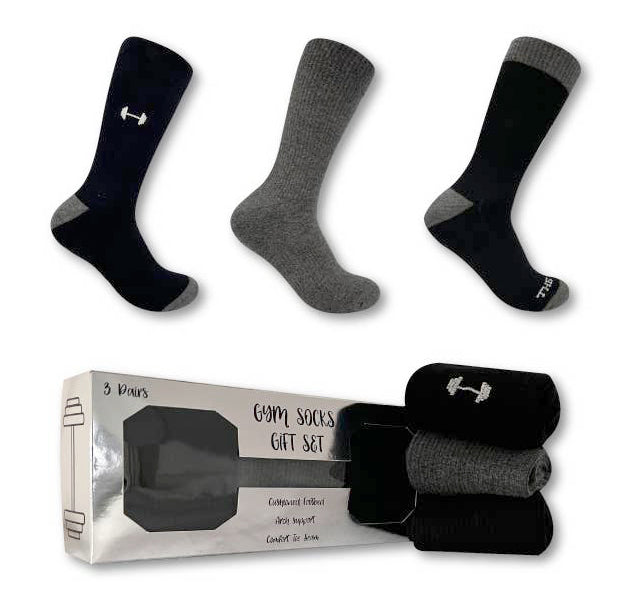 Gym Socks Gift Set - Mens - 3 pair