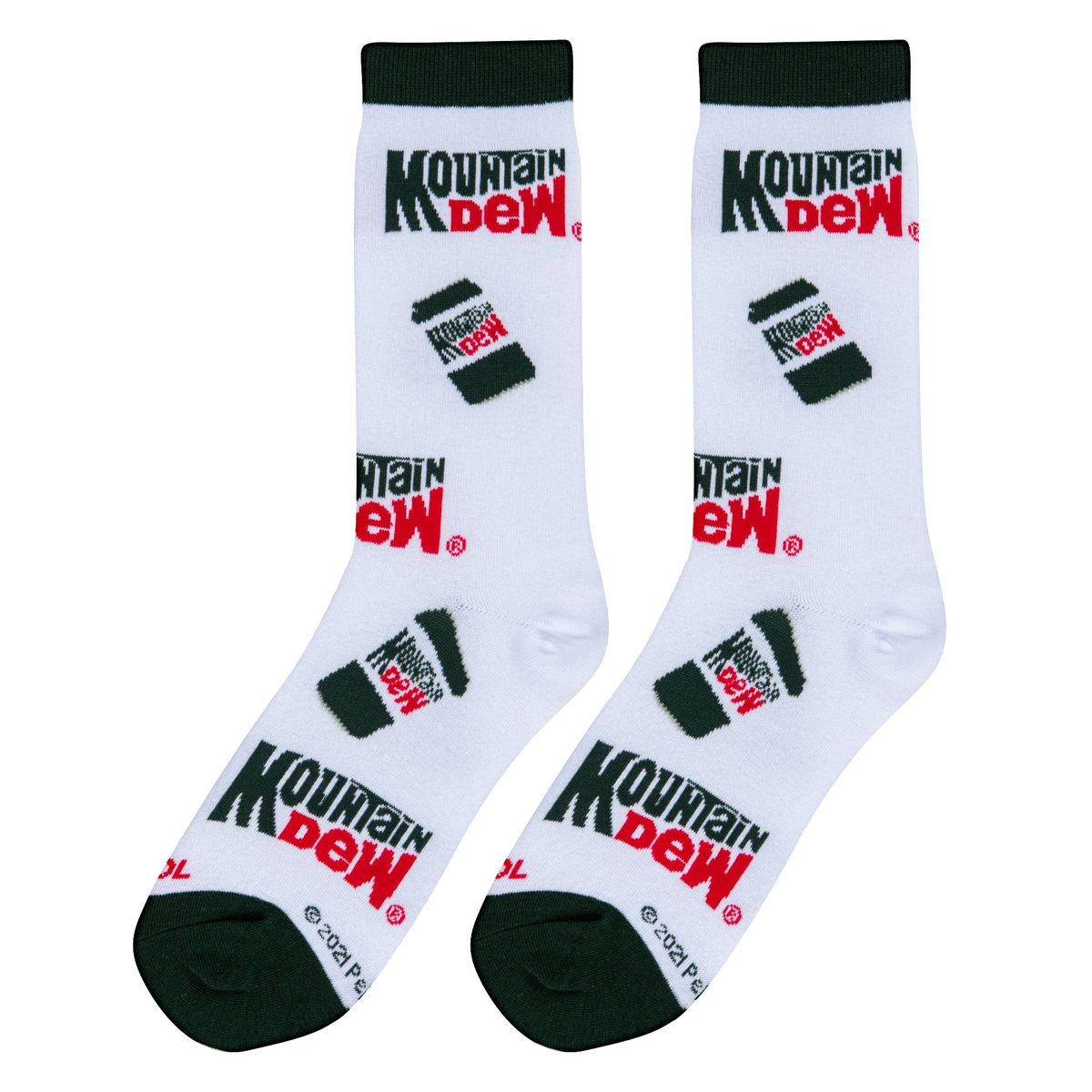 Mountain Dew Cans Socks - Womens