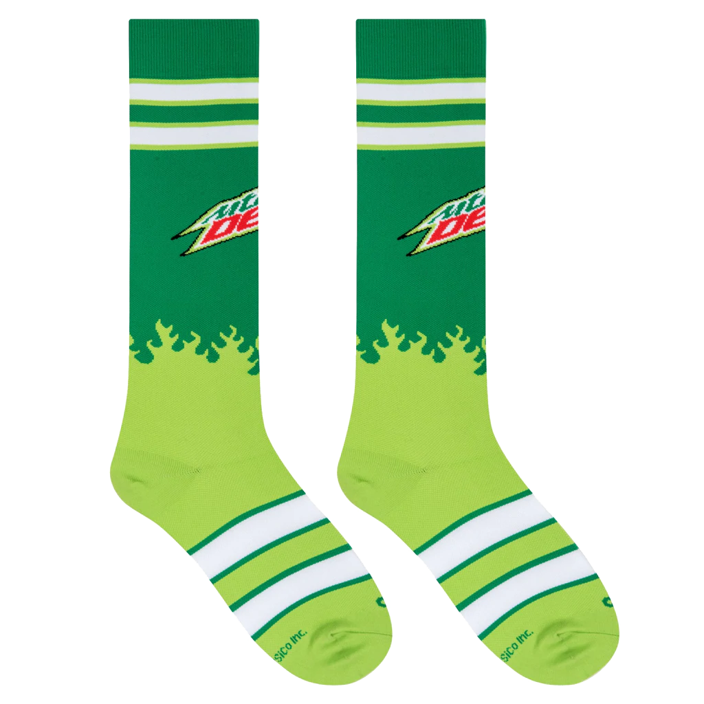 Mountain Dew Socks - Compression - Medium