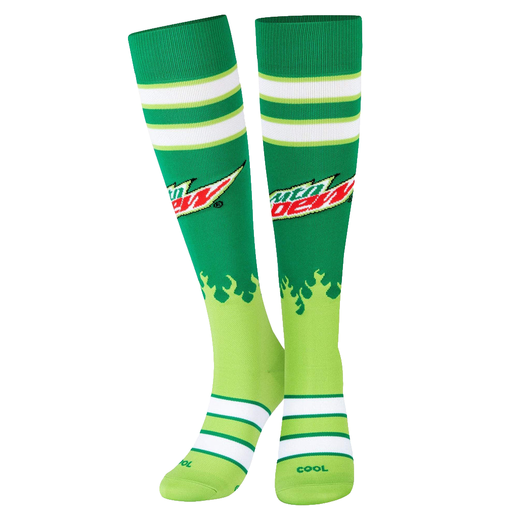 Mountain Dew Socks - Compression - Large