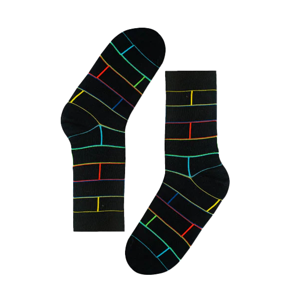 Dark / Neon Funky Socks Gift Set - 3 Pair