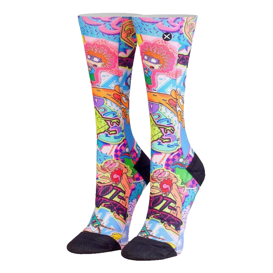 Nickelodeon - Nick Stickers Sublimation Socks - Womens