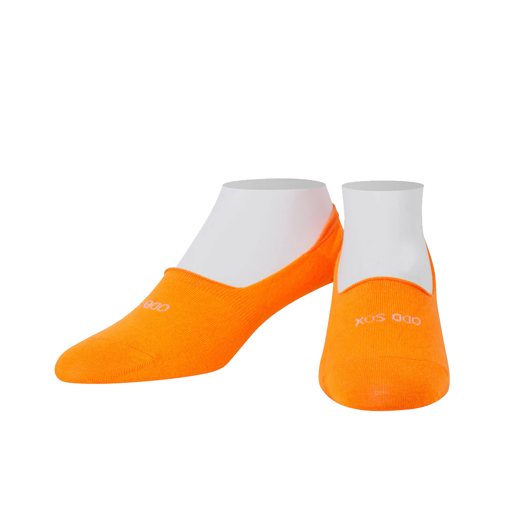 Basix Fashion Socks - Orange - No Show