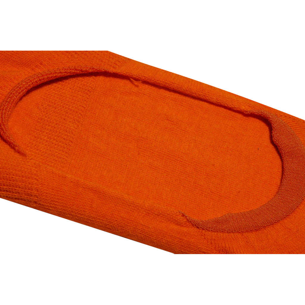 Basix Fashion Socks - Orange - No Show