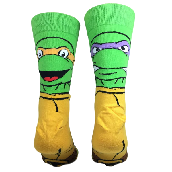 TMNT Retro Turtles Mix Match 360 Knit Socks