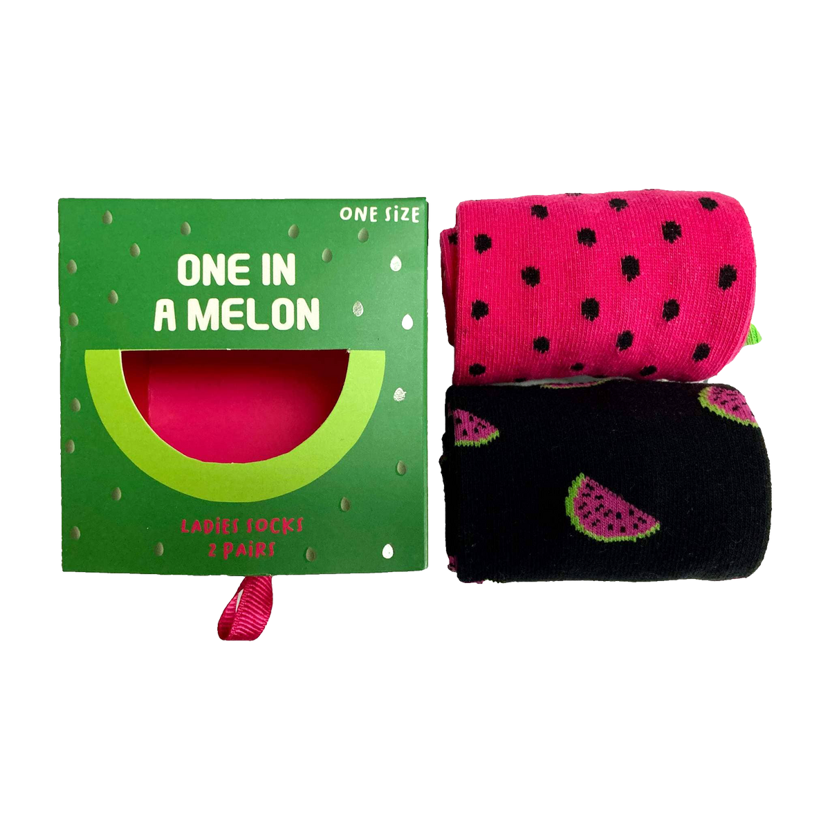 One in a Melon&#39; Socks - 2 Pairs