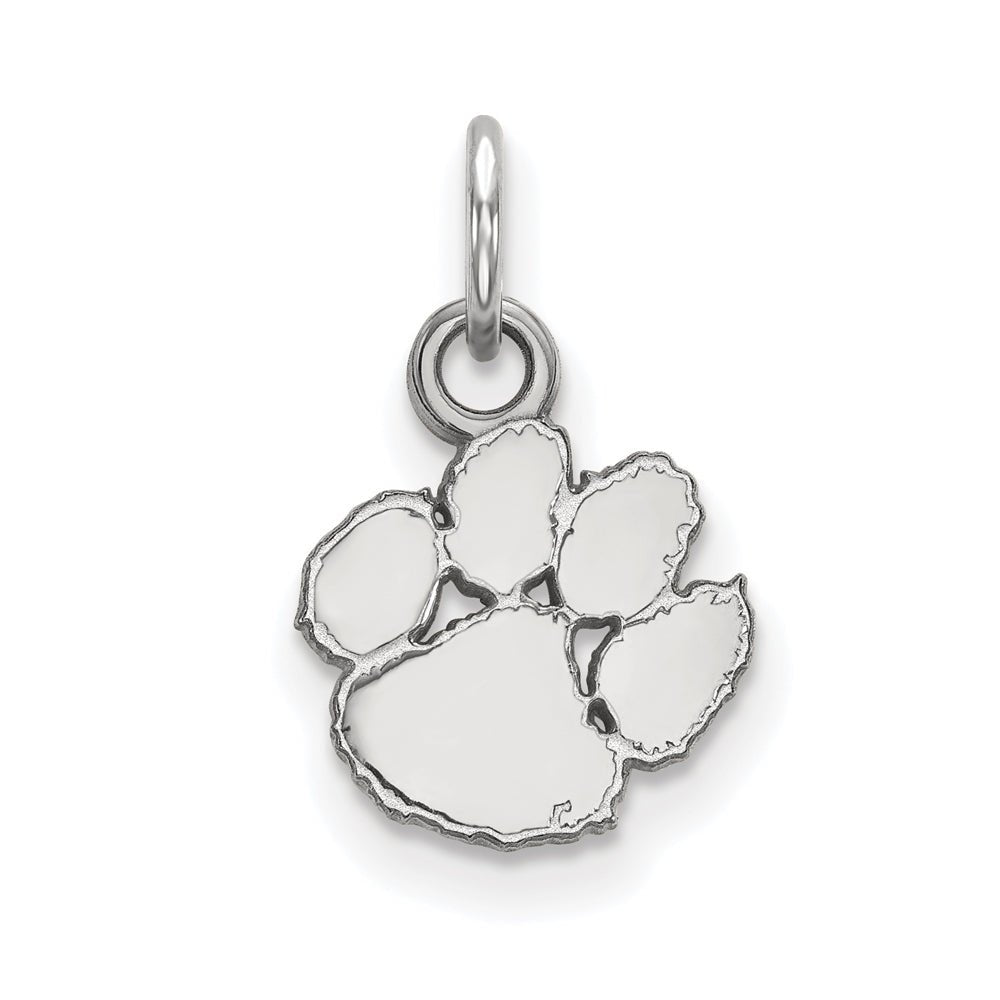 10k White Gold Clemson U XS (Tiny) Charm or Pendant