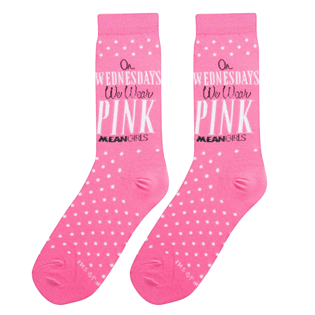 Mean Girls - Pink Wednesday Socks - Womens