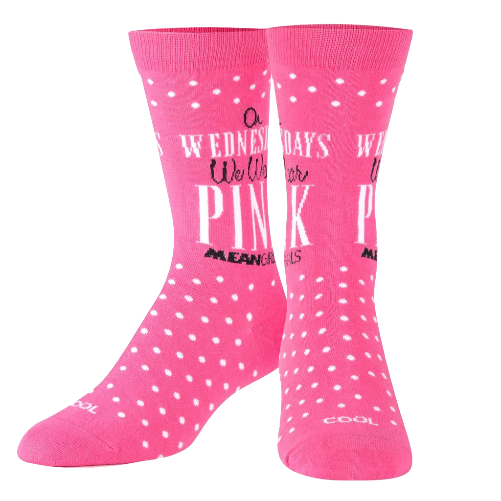 Mean Girls - Pink Wednesday Socks - Womens