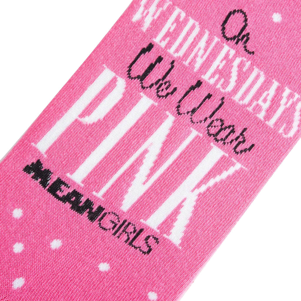 Mean Girls - Pink Wednesday Socks - Womens