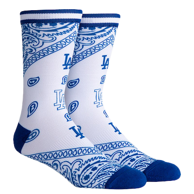 LA Dodgers Bandana Crew Socks