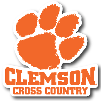 Clemson Paw Over Cross Country Decal