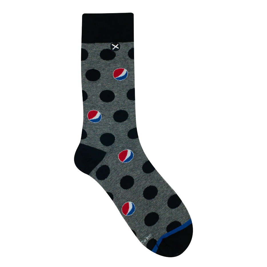 Pepsi Spots Dress Socks