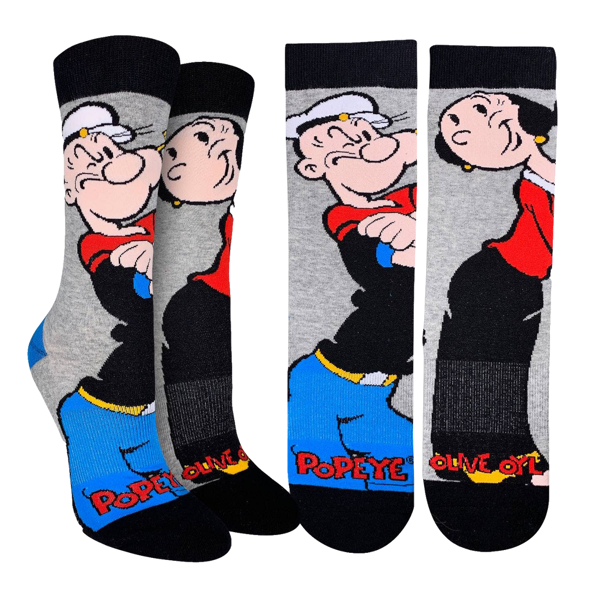 Popeye and Olive Socks - Womens