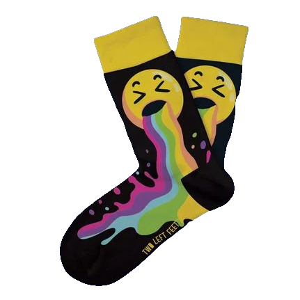 Rainbow Emoji Socks - Kids 1-5 - ages 7-10