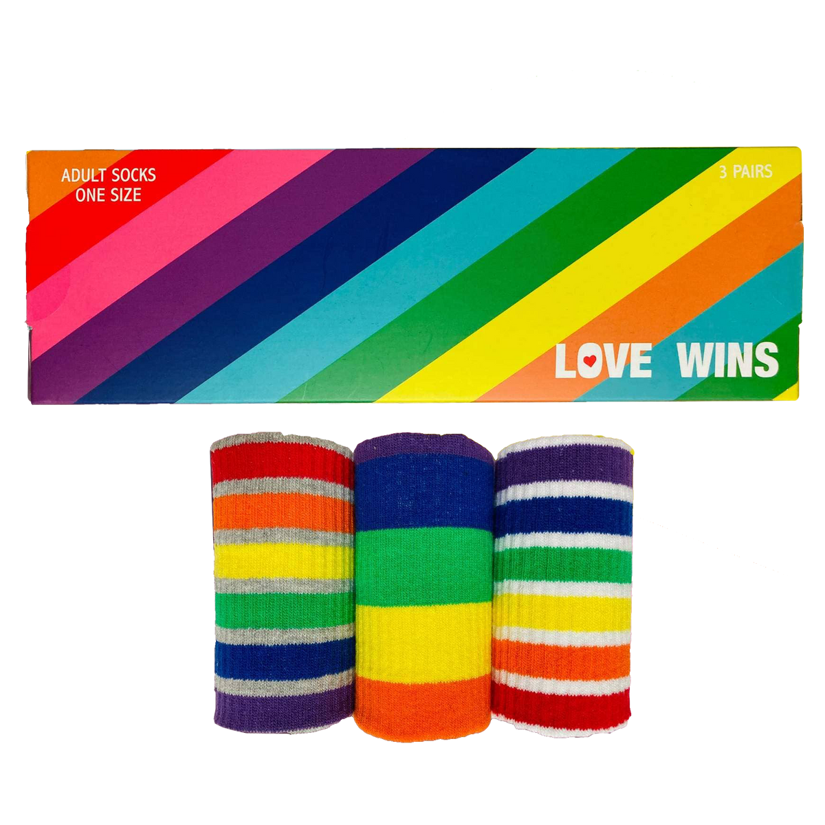 Rainbow Socks - 3 Pairs