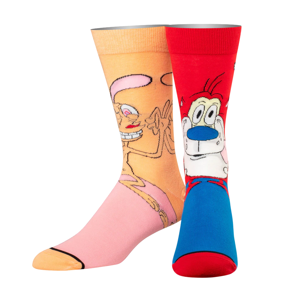 Ren &amp; Stimpy Mix Match 360 Knit Socks