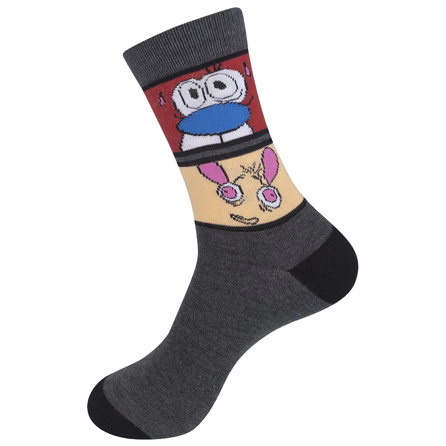 Ren &amp; Stimpy &amp; Rugrats Socks - 2 pair