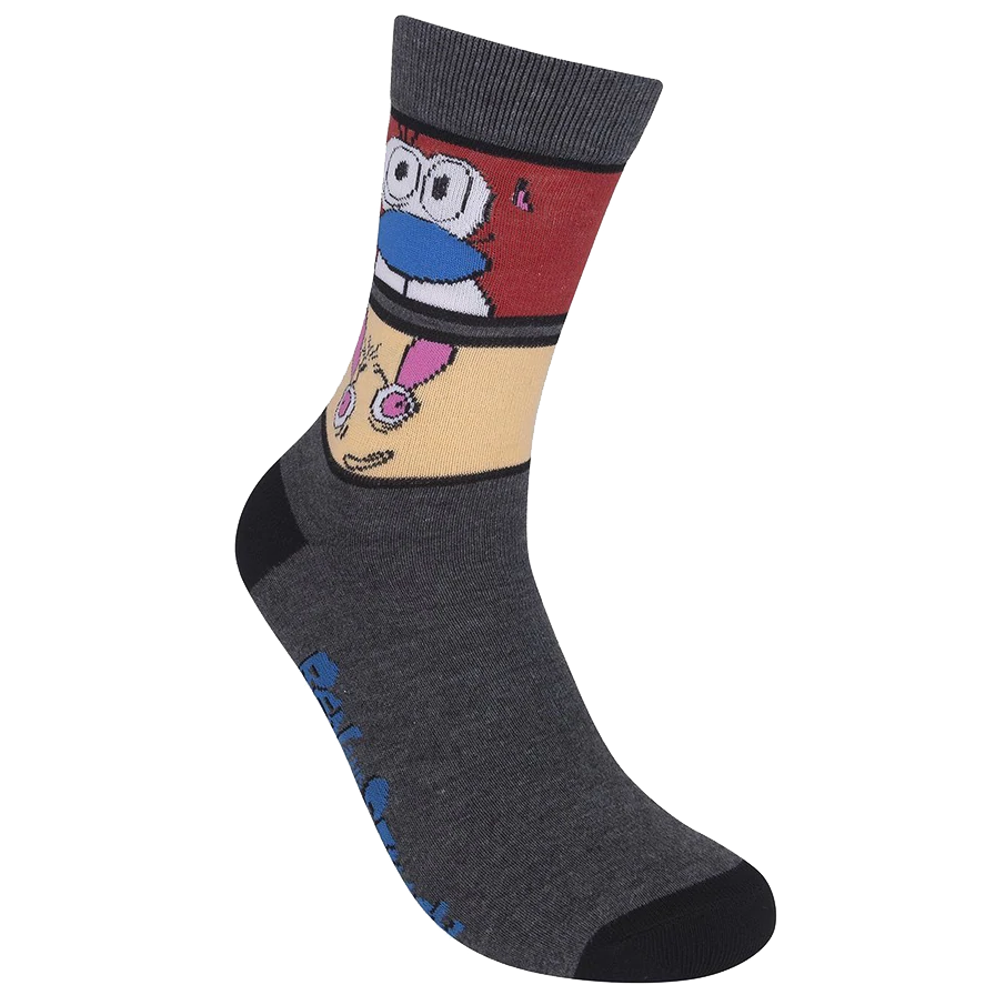 Ren &amp; Stimpy &amp; Rugrats Socks - 2 pair