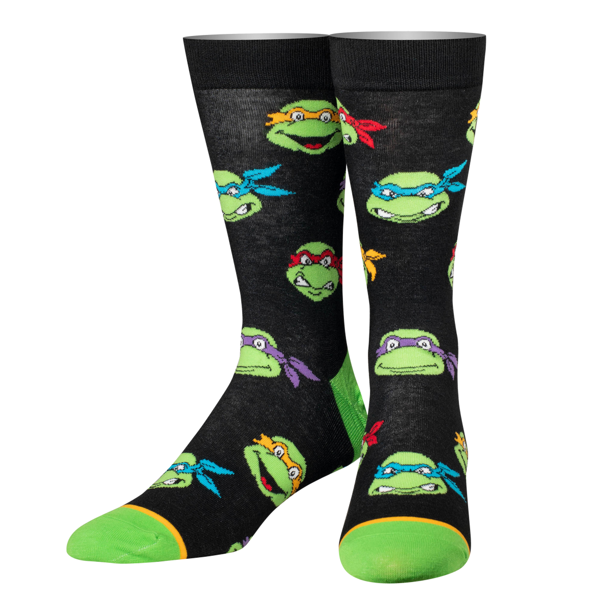 TMNT Retro Turtle Heads Socks