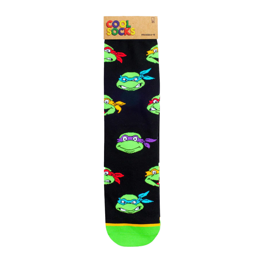 TMNT Retro Turtle Heads Socks