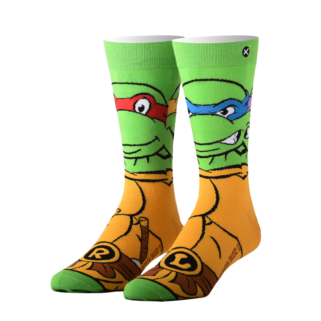 TMNT Retro Turtles Mix Match 360 Knit Socks