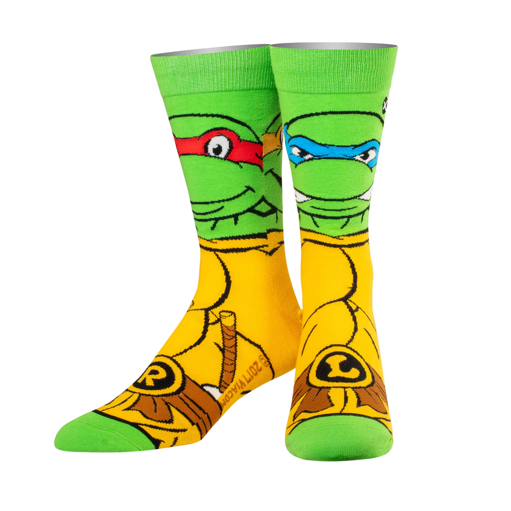 TMNT Retro Turtles Mix Match 360 Knit Socks