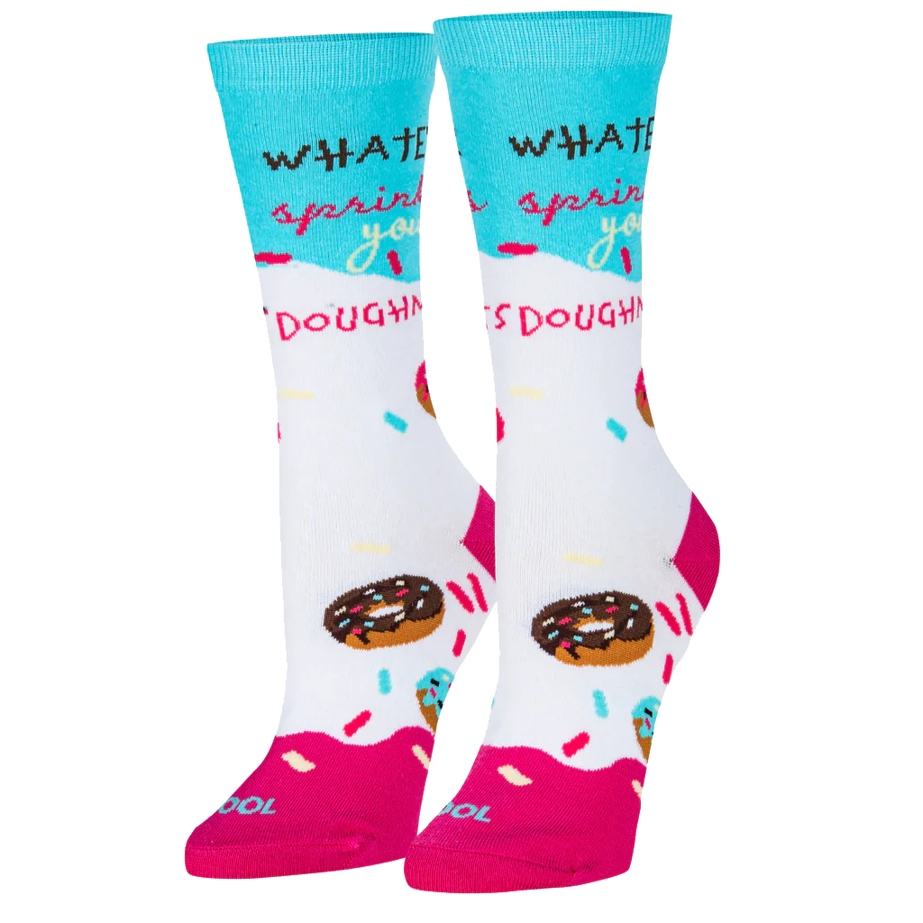 Sprinkles Your Doughnuts Socks - Womens